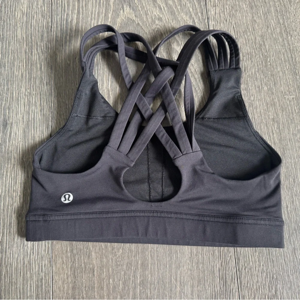 Lululemon Energy Bra in Black Size 4
